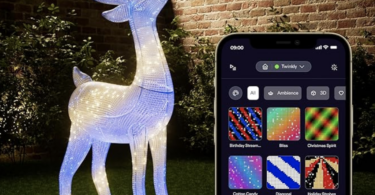 giant LED reindeer with alexa and app control